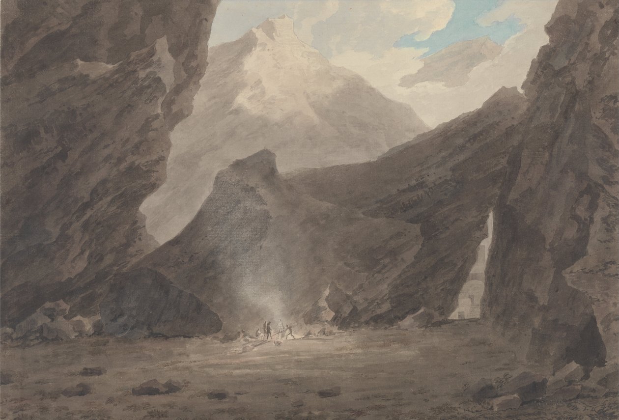 Poblíž Chiavenny v Grisonu od John Robert Cozens
