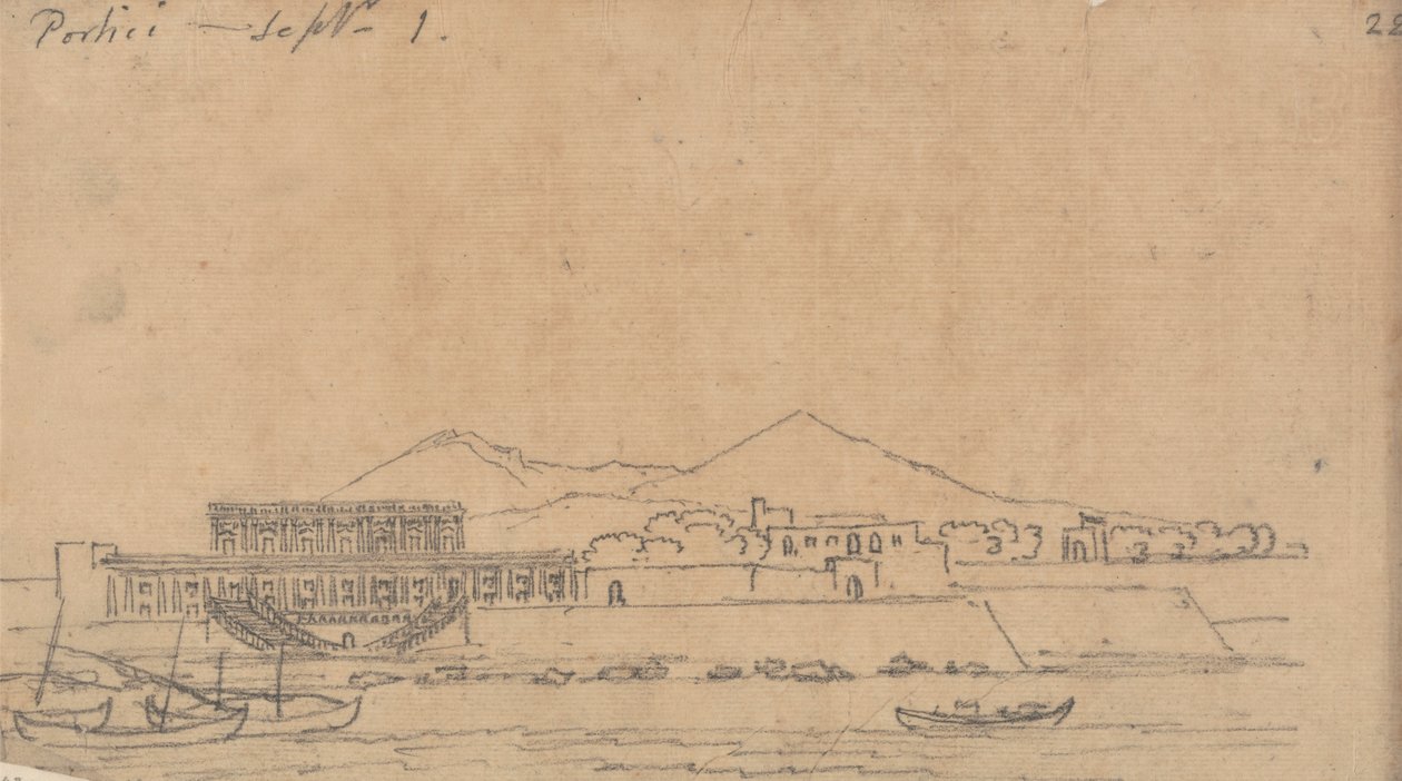Portici, 1. září od John Robert Cozens