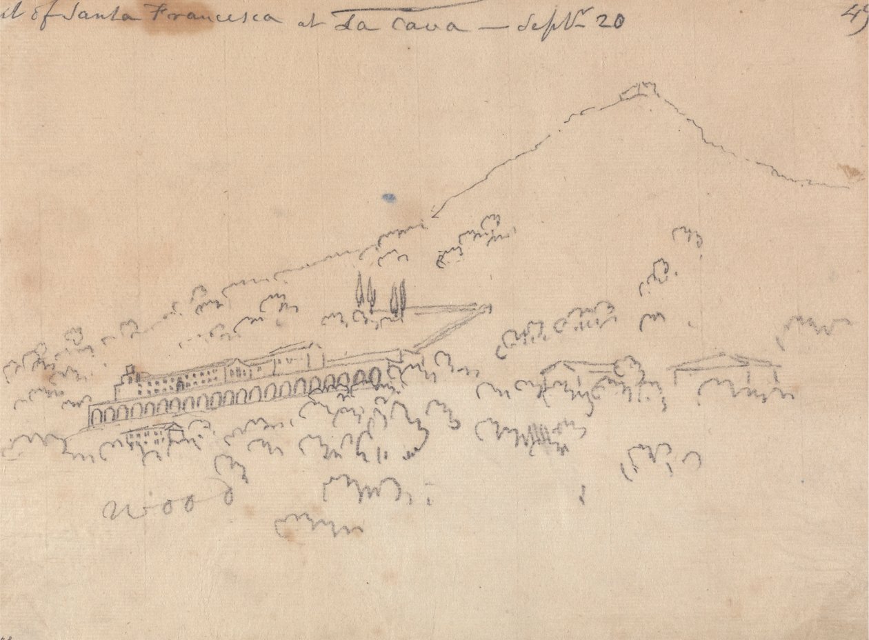 Santa Francesca v La Cava, 20. září od John Robert Cozens
