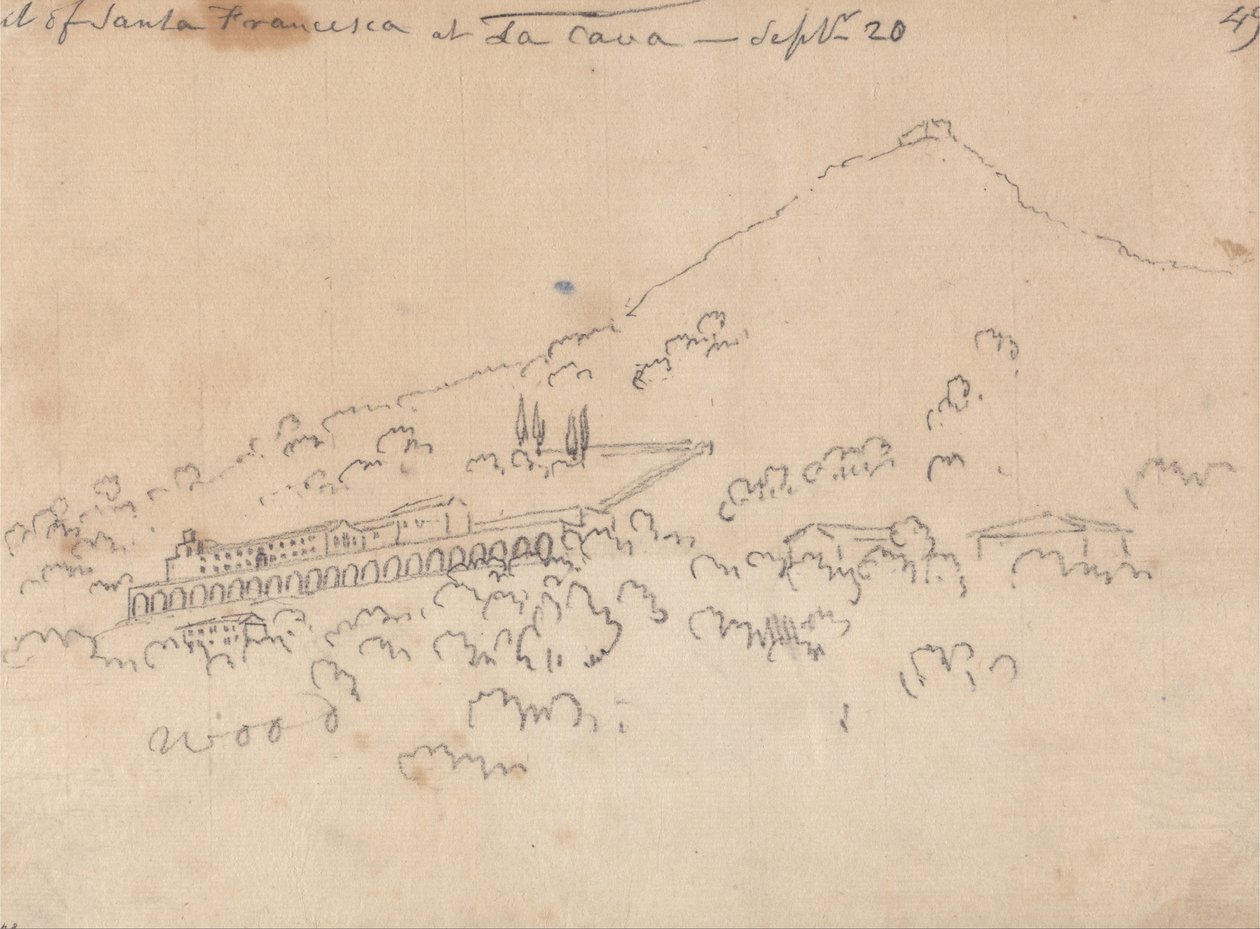 Santa Francesca v La Cava, 20. září od John Robert Cozens