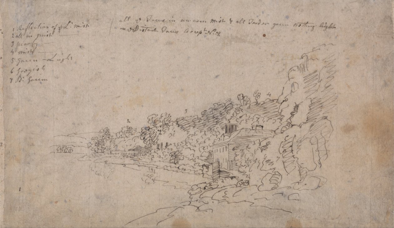 Břehy řeky Avon v Hotwells od John Robert Cozens