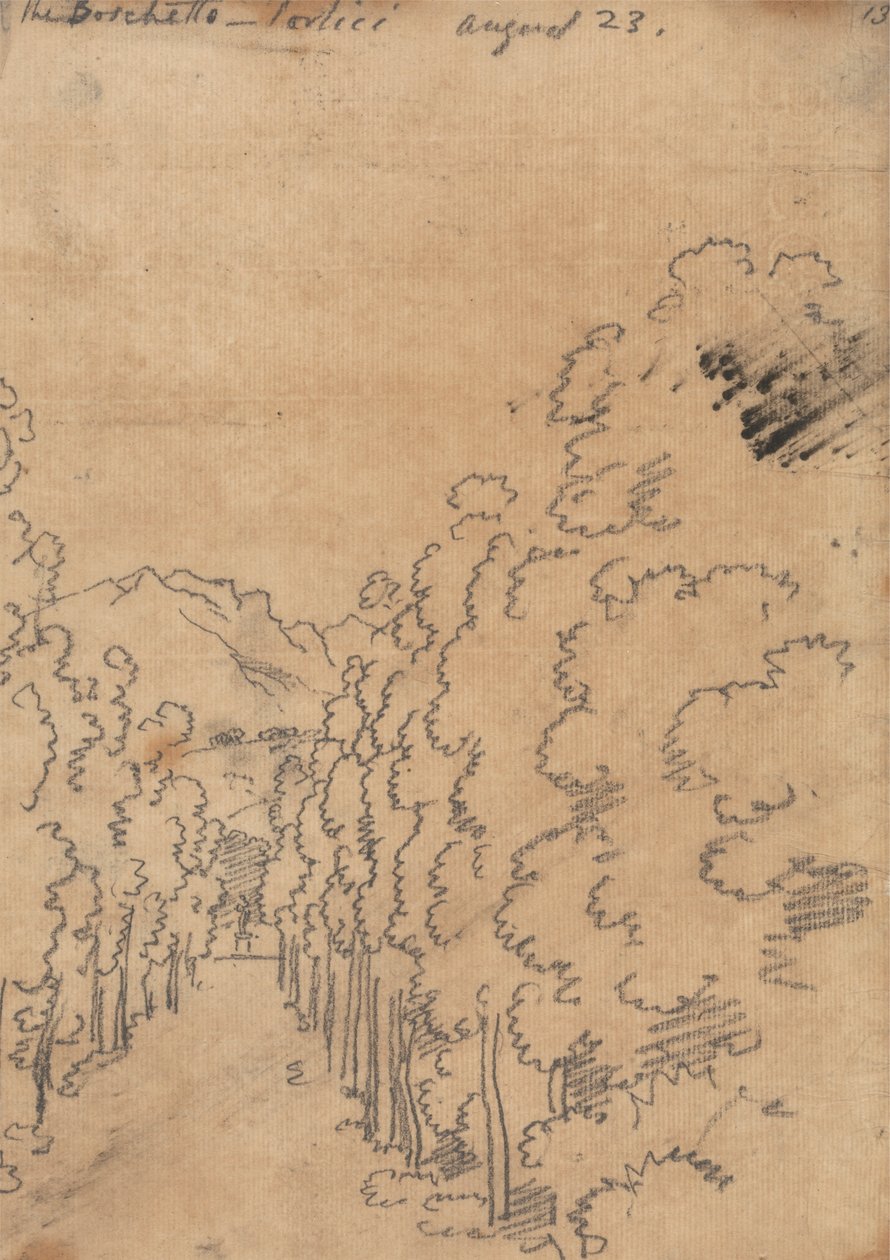 Boschetto, Portici, 23. srpna od John Robert Cozens