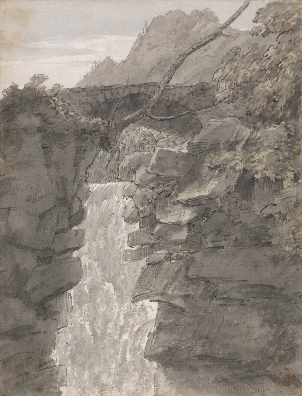 Reichenbašské vodopády od John Robert Cozens