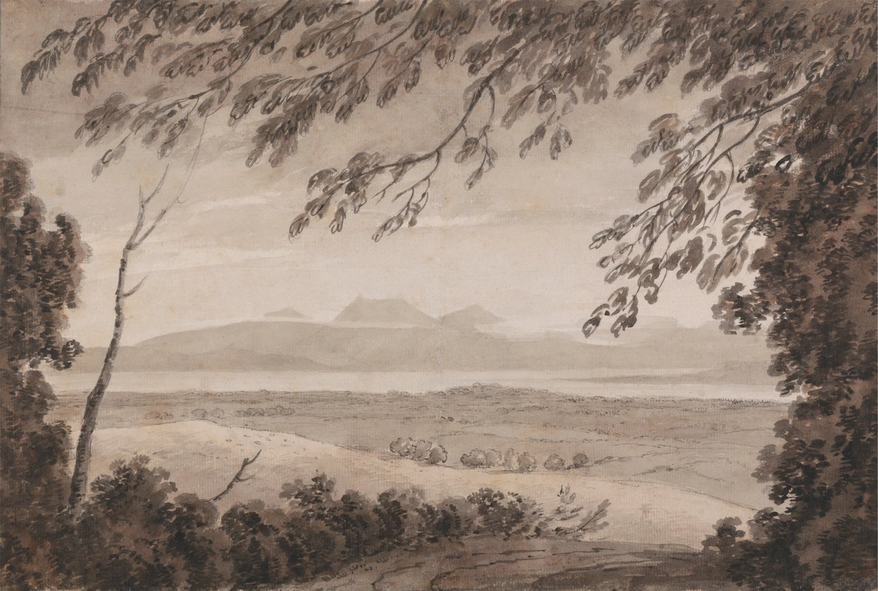 Ženevské jezero z kantonu Bern od John Robert Cozens