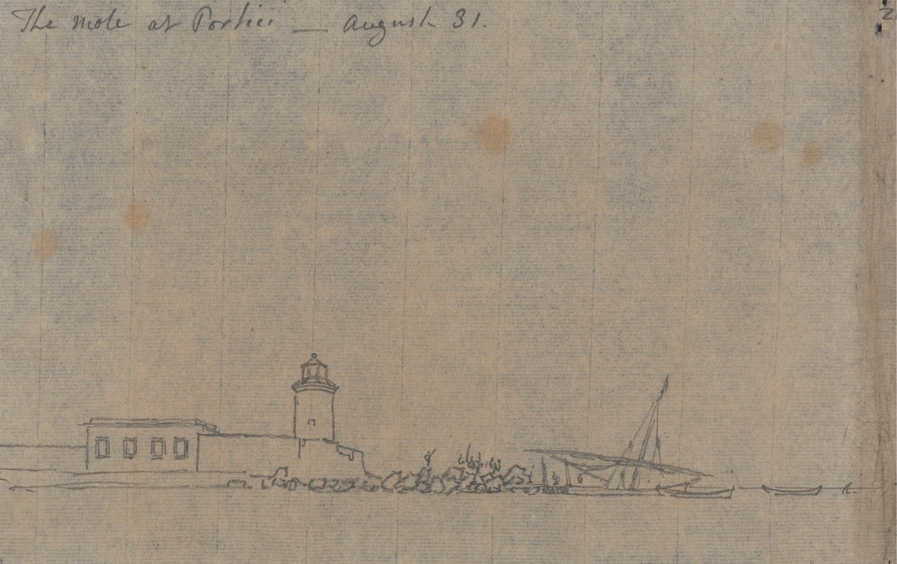 Krtek v Portici, 31. srpna od John Robert Cozens