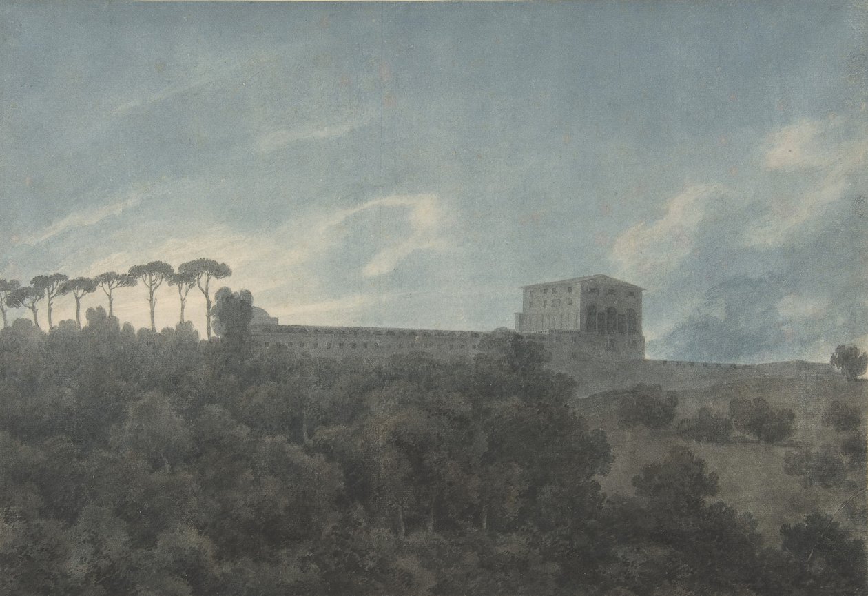 Pohled na Villa Lante na Janiculum v Římě, 1782-83. od John Robert Cozens