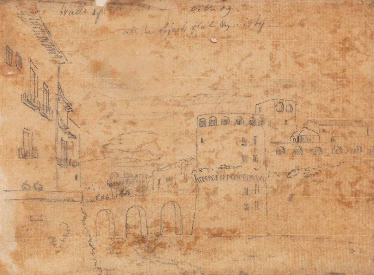 Hradby Neapole, 19. října od John Robert Cozens