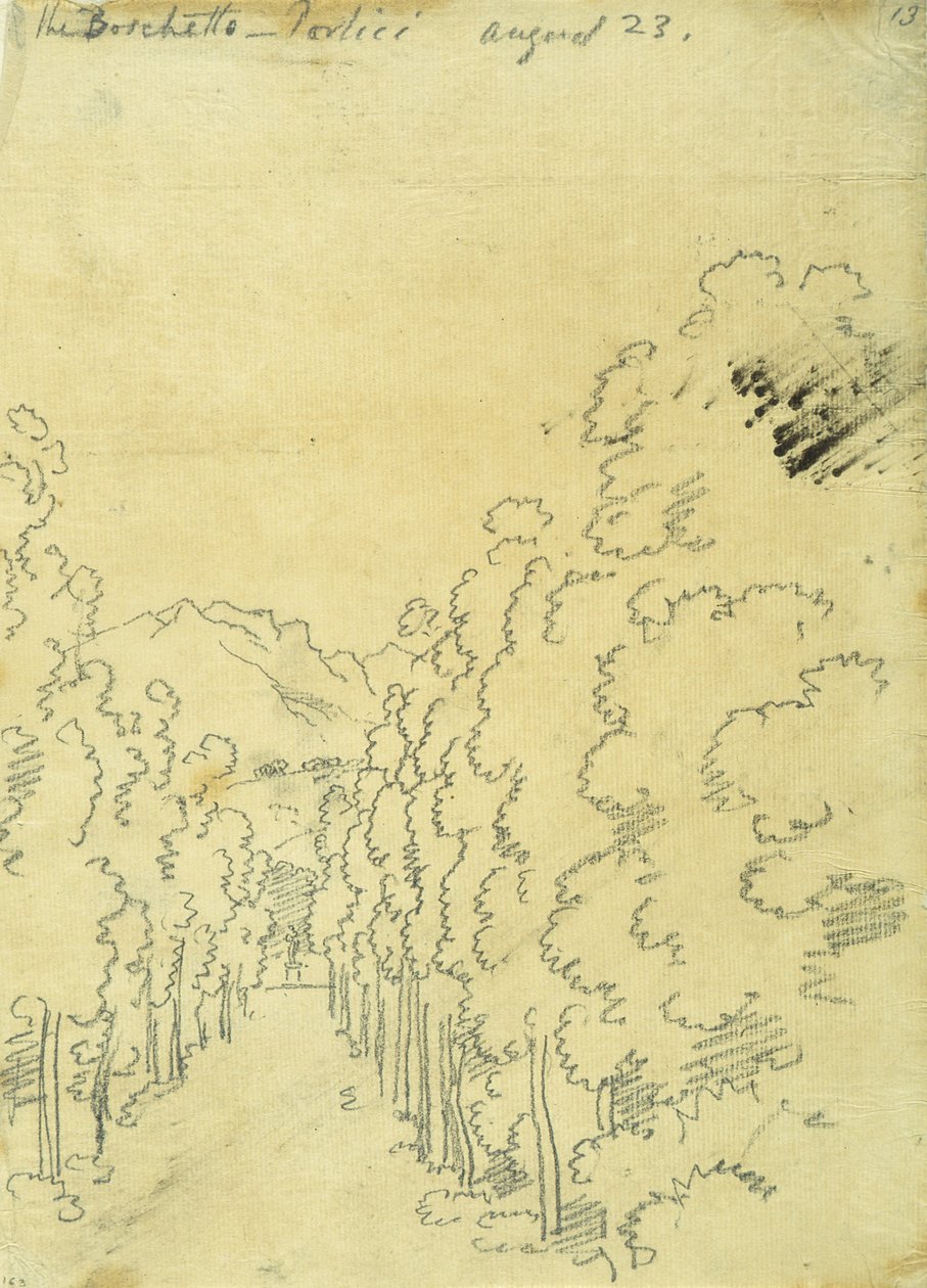 Woodland, z alba trasování od John Robert Cozens