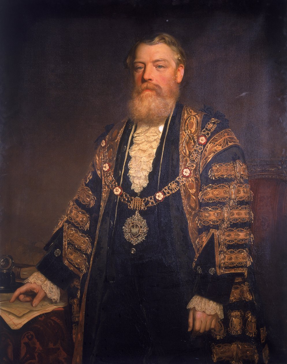 Sir Henry Edmund Knight. 1883 od John Robert Dicksee