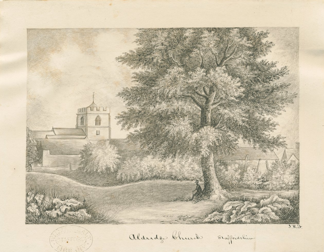 Aldridge Church: perokresba, nd [19. století] od John Robert Fernyhough