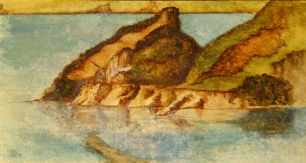 Scéna jezera, cca 1880 (akvarel na papíře) (pár k 359451) od John Roddam Spencer Stanhope