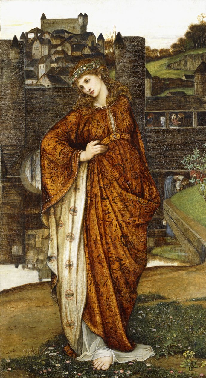Panna Maria od vodní brány, od John Roddam Spencer Stanhope