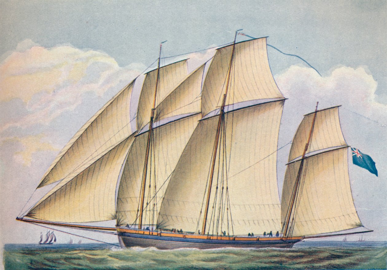 Armed Lugger Close Tauled with All Sail Set, 1825 od John Rogers