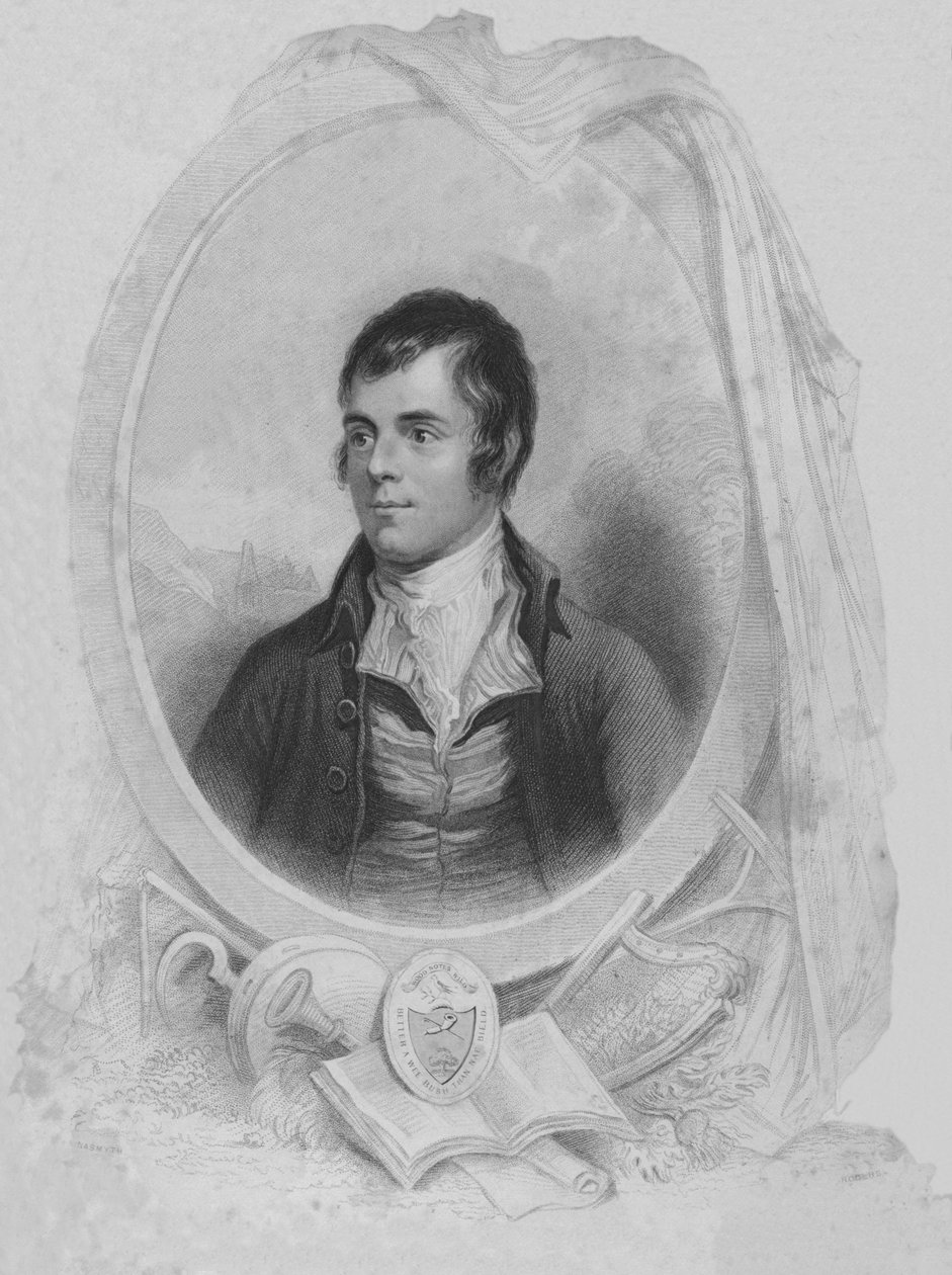 Robert Burns - básník, 1840 od John Rogers
