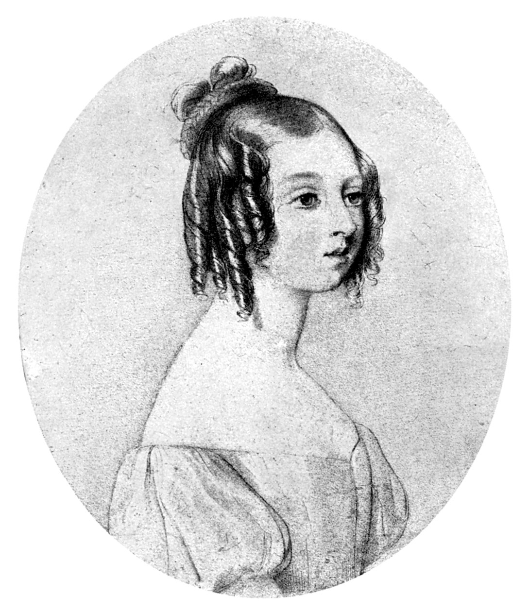 Princezna Victoria ve věku patnácti let, c1834. od John Rogers Herbert