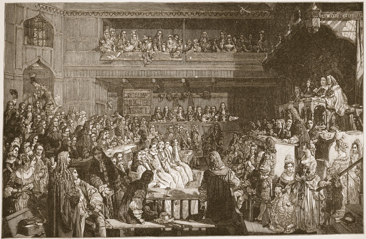 Zproštění viny sedmi biskupů, 1688, ilustrace z 