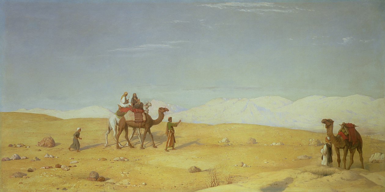 Údolí Mojžíše v Sinajské poušti, 1866 od John Rogers Herbert