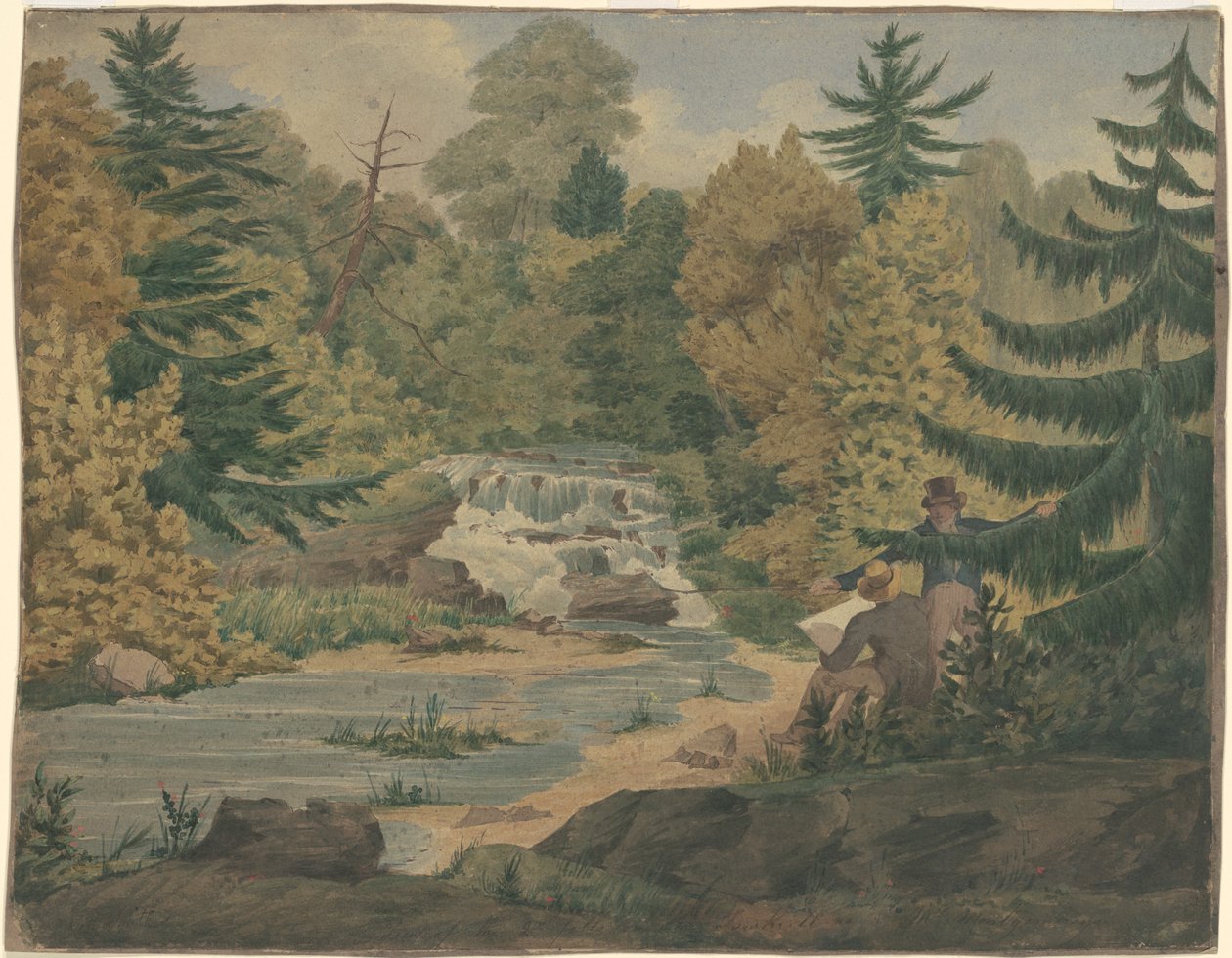 Pohled na druhý vodopád na řece Sawkill od John Rubens Smith