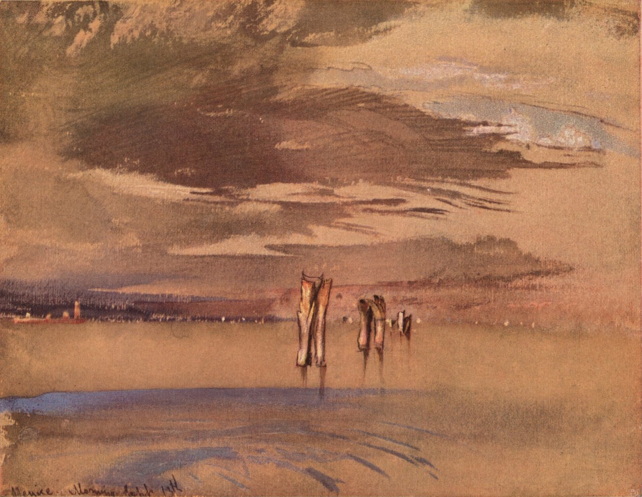Šedé ráno poblíž Benátek, 19. století od John Ruskin