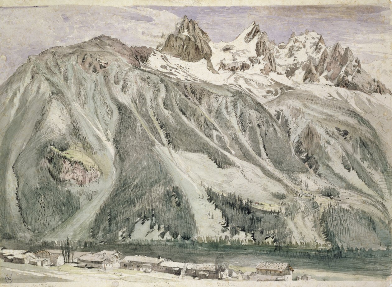 Needles of Chamonix, 1849 od John Ruskin