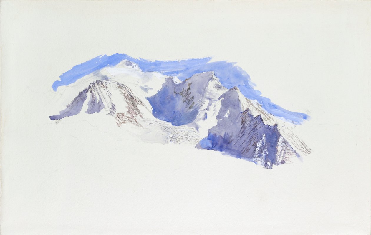 Mont Blanc ze Saint-Martin-sur-Arve, říjen 1874 od John Ruskin