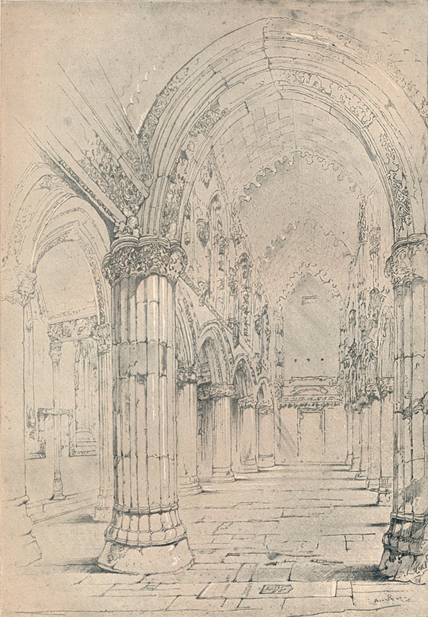 Roslinská kaple, 1838 od John Ruskin