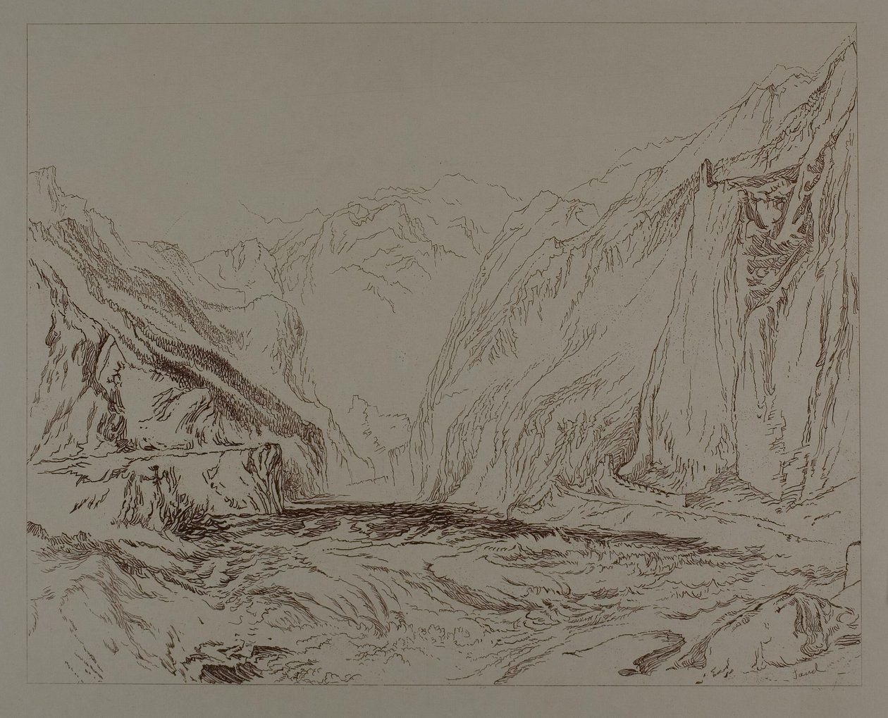 Scéna z pískové hory od John Ruskin