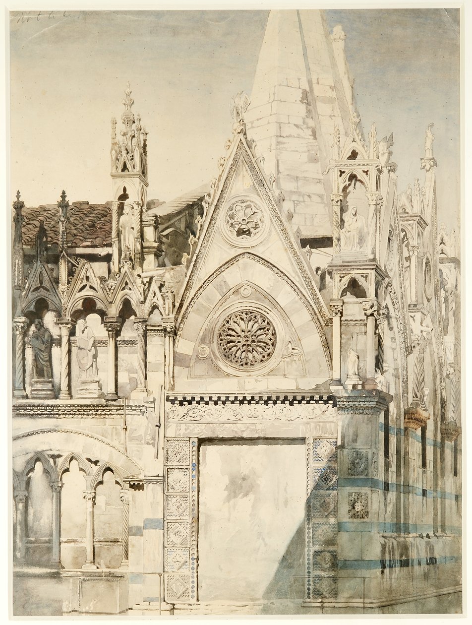 Santa Maria della Spina, východní konec, Pisa, Itálie od John Ruskin