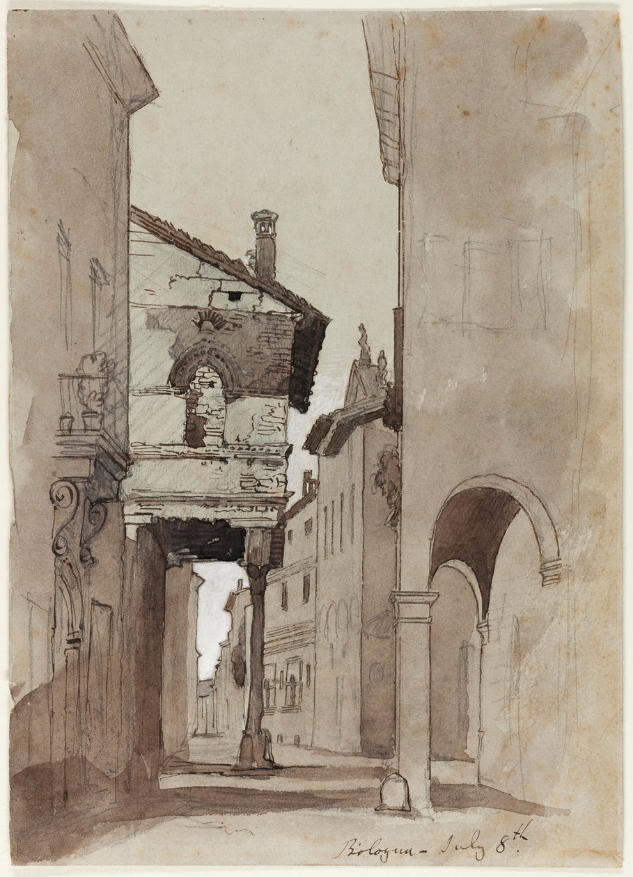 Ulice v Bologni od John Ruskin