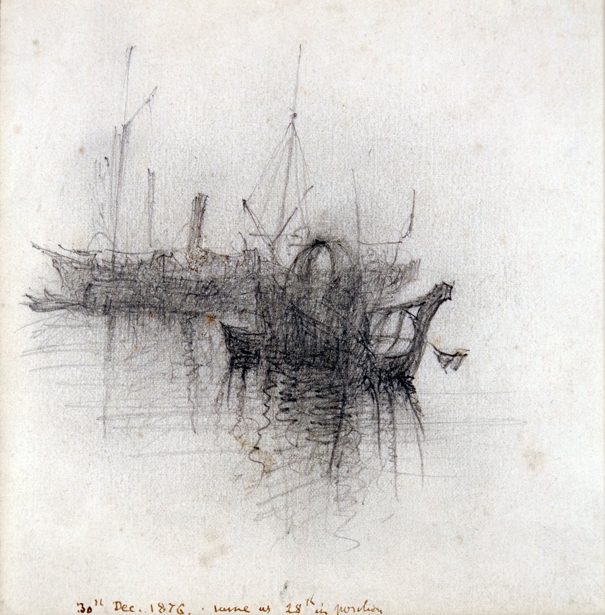 „Studie lodní dopravy“, 1876 od John Ruskin