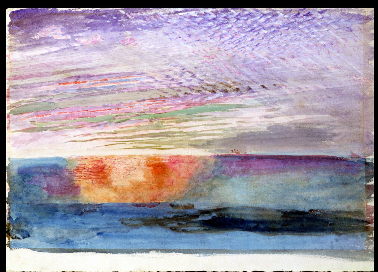 Západ slunce na Herne Hill přes Smoke of London, 1876 od John Ruskin
