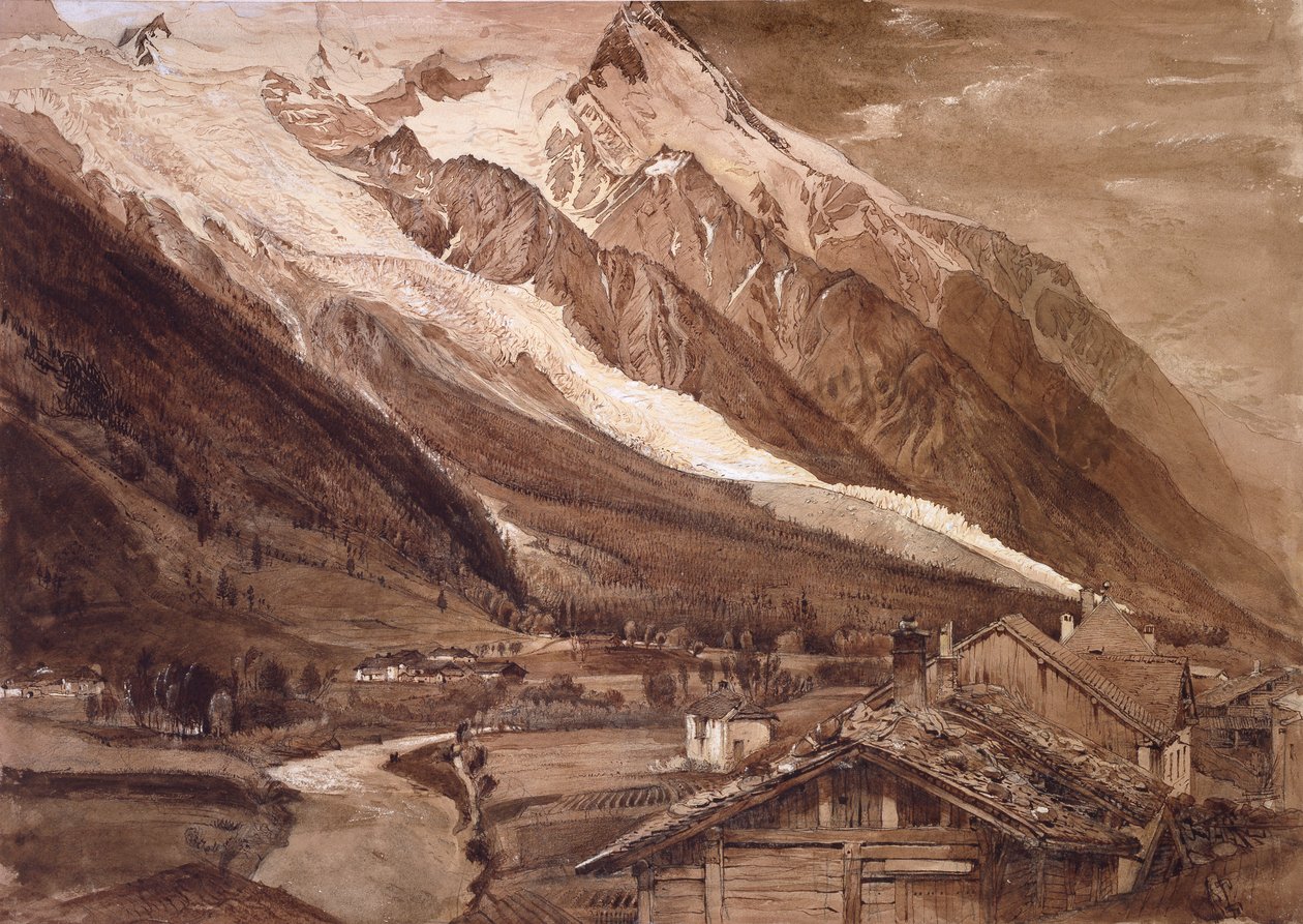 Glacier des Bossons, Chamonix, červen 1849 od John Ruskin