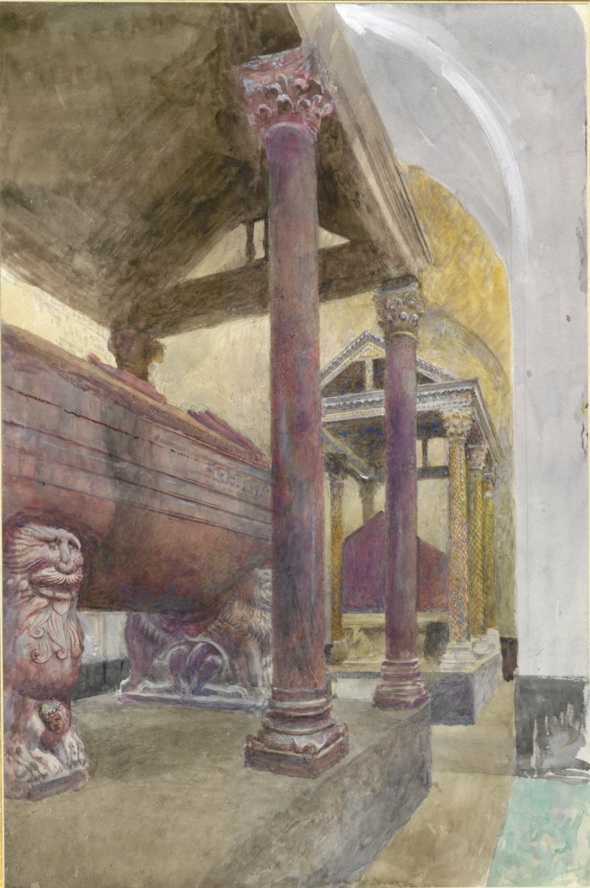 Hrobka Fridricha II. v katedrále v Palermu, 23. - 30. dubna 1874 od John Ruskin