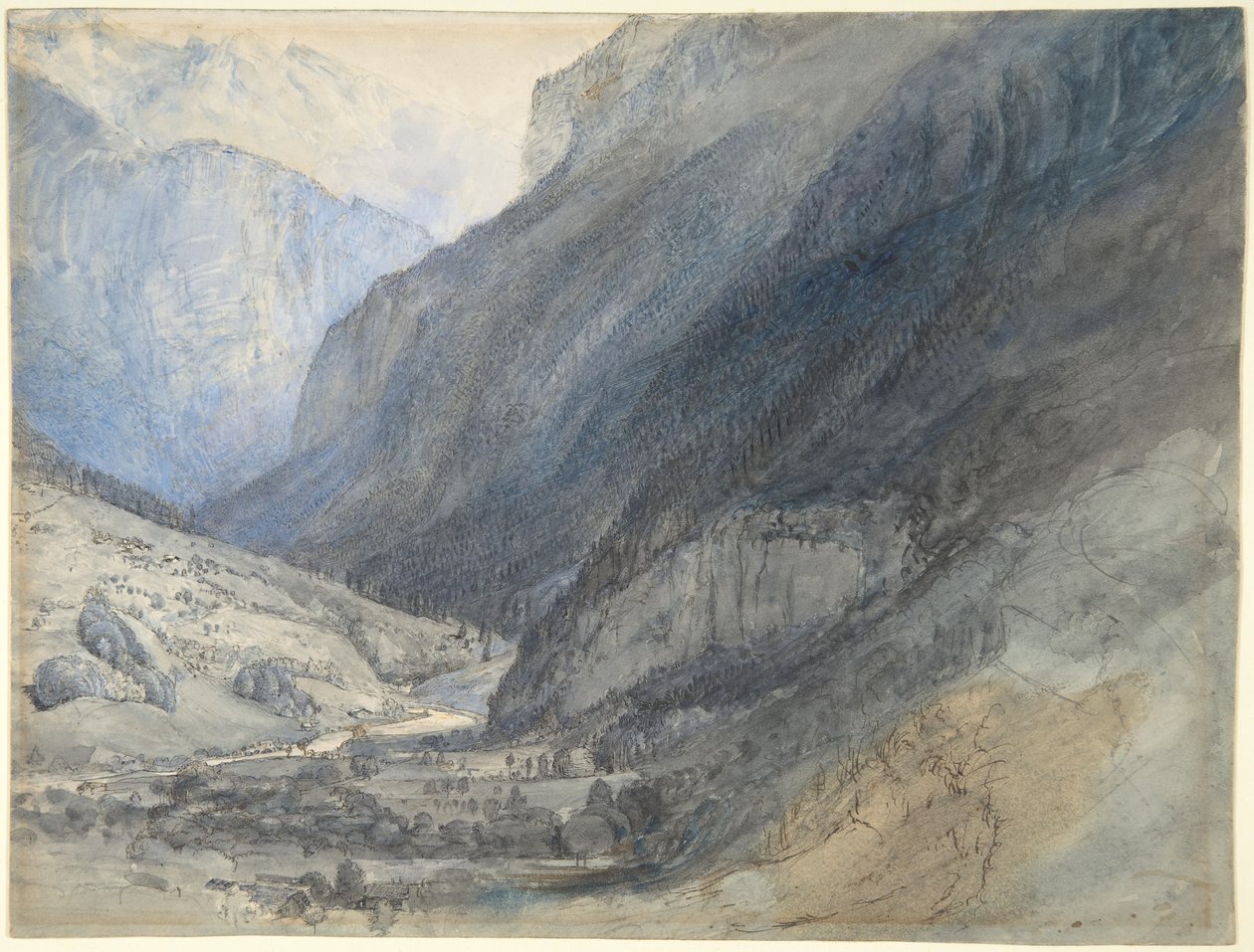 Údolí Lauterbrunnen, Švýcarsko od John Ruskin