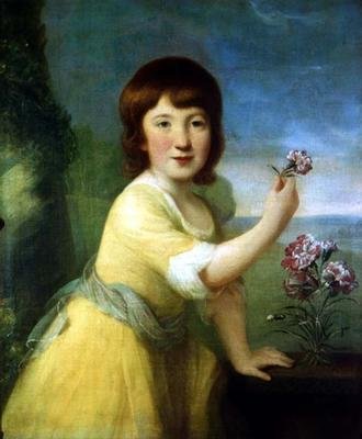 Portrét slečny Augusty Hirstové od John Russell