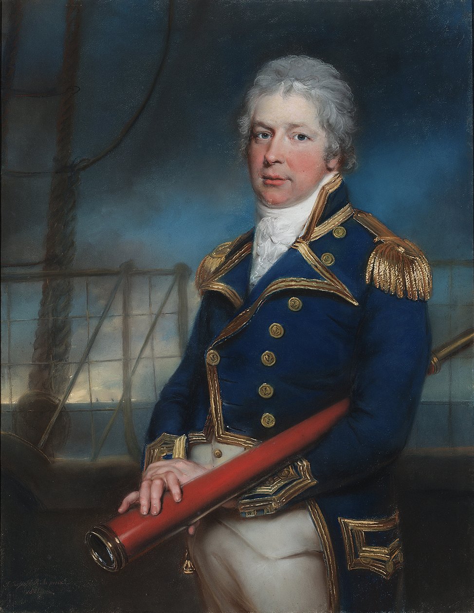 Portrét kontraadmirála Williama Pierreponta (1767-1813) od John Russell