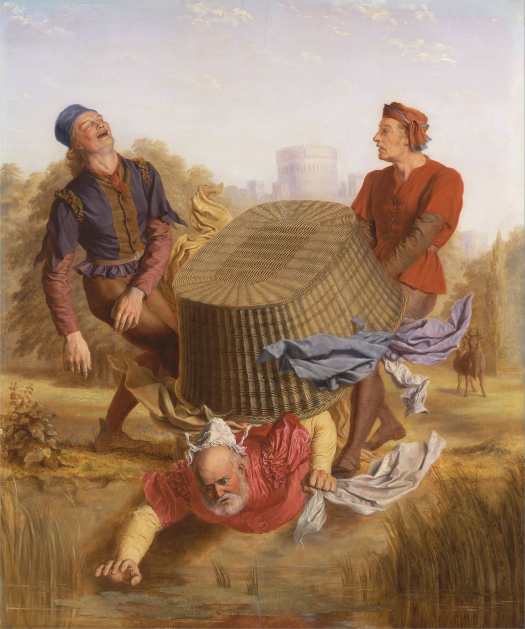 Buck Washing on Datchet Mead z filmu „The Merry Wives of Windsor“, III, v od John S. Clifton