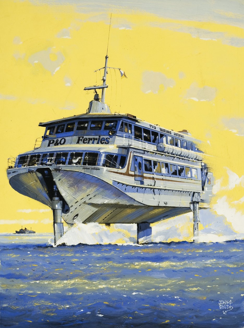 Jetfoil přes kanál La Manche od John S. Smith