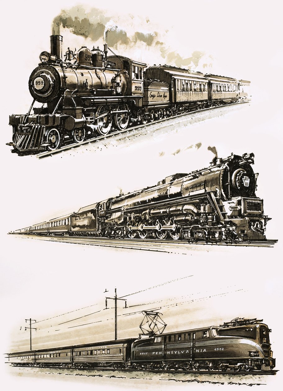 Montáž amerických vlaků od John S. Smith