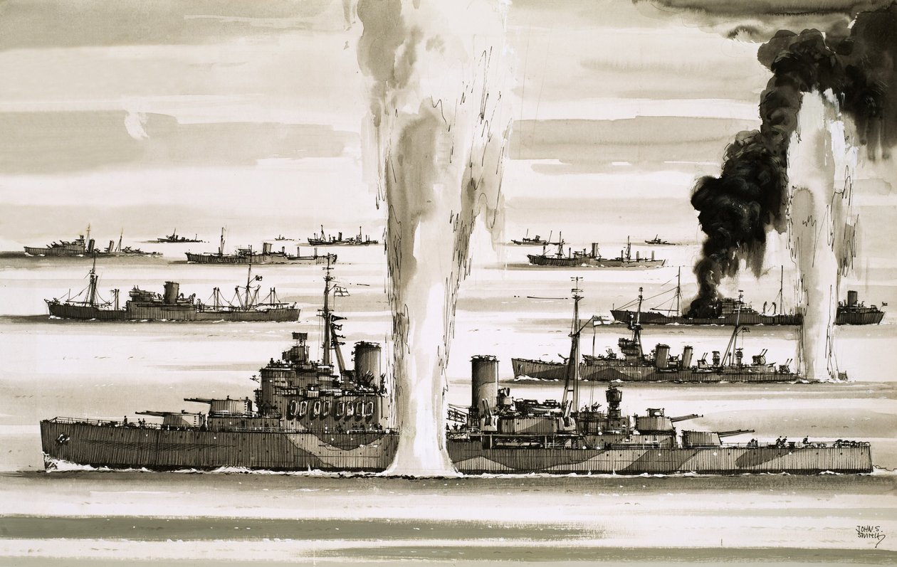 Britská flotila plující na Maltu během druhé světové války od John S. Smith