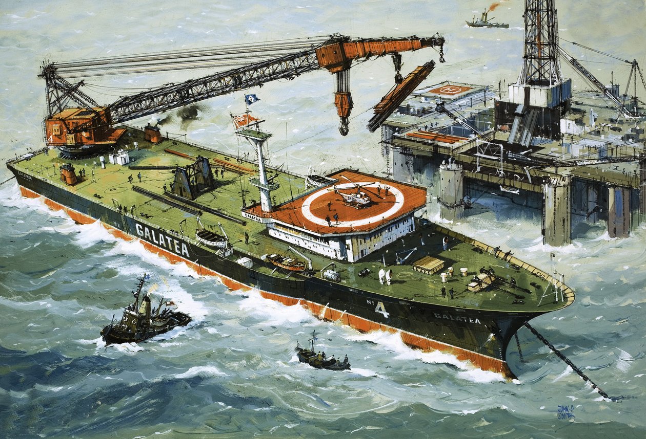Galatea vybavená těžkým jeřábem od John S. Smith