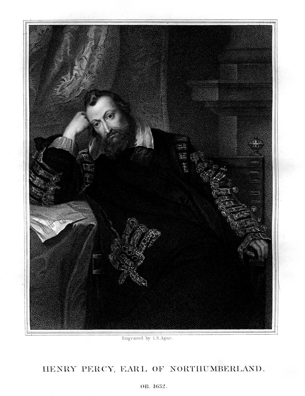 Henry Percy, 9. hrabě z Northumberlandu, 1824. od John Samuel Agar