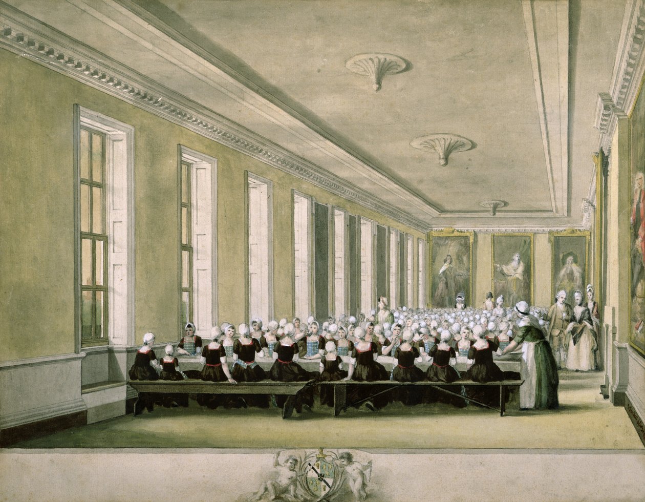 Dívčí jídelna nalézecké nemocnice, 1773 od John Sanders