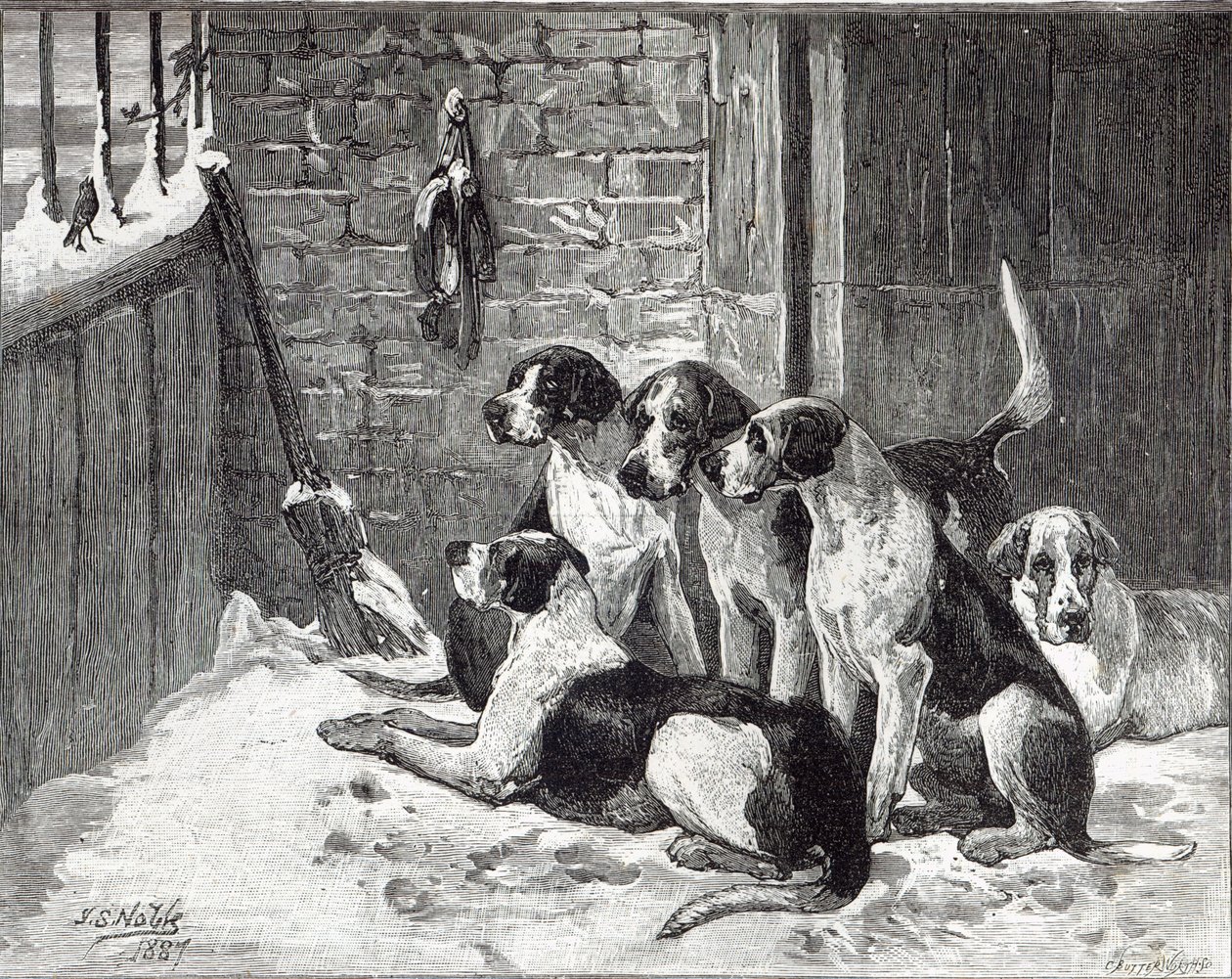 Vánoční koleda z „Hodiny volného času“, 1888 od John Sargent Noble