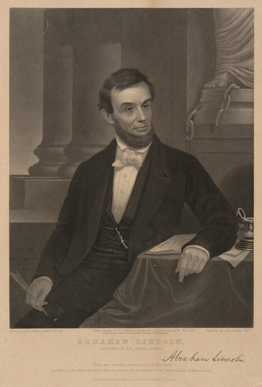 Abraham Lincoln od John Sartain