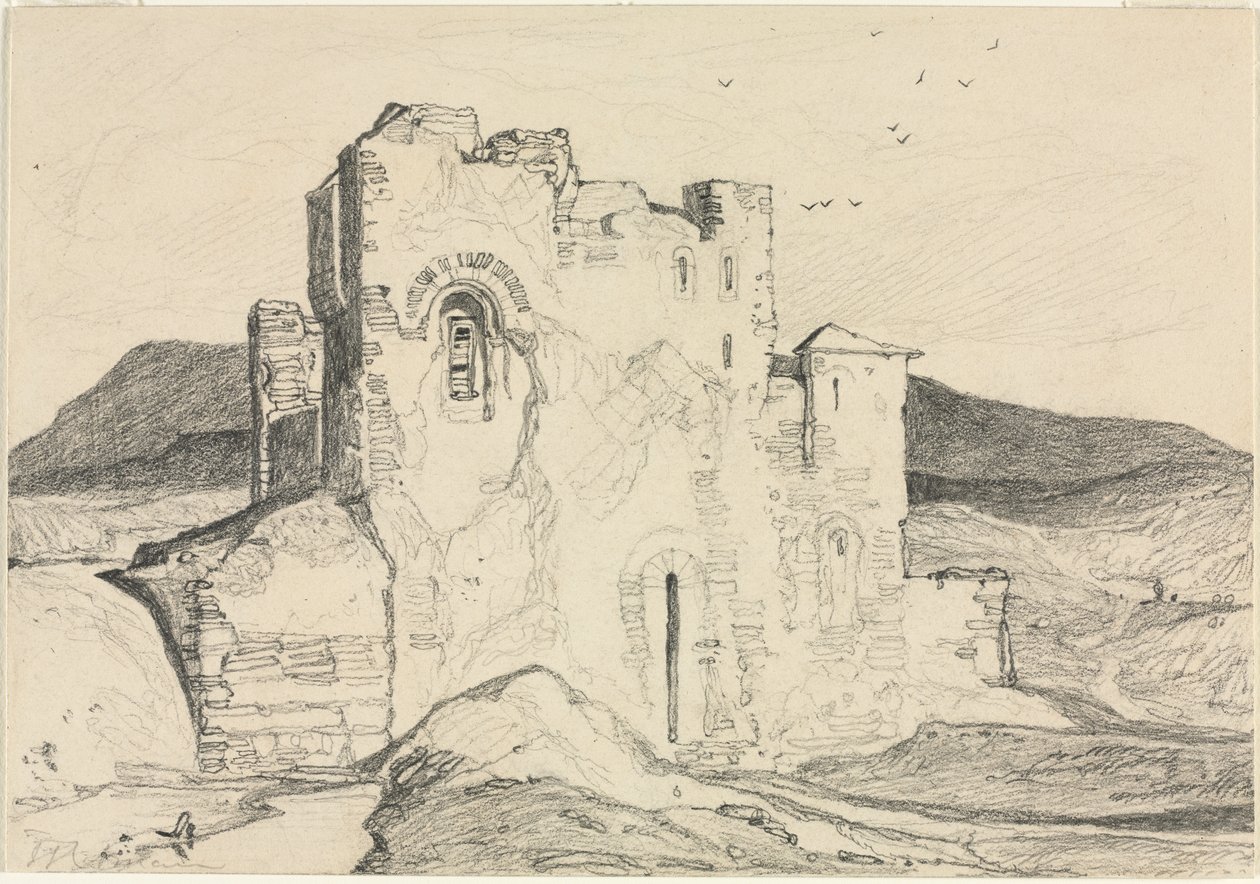 Hrad v Normandii od John Sell Cotman