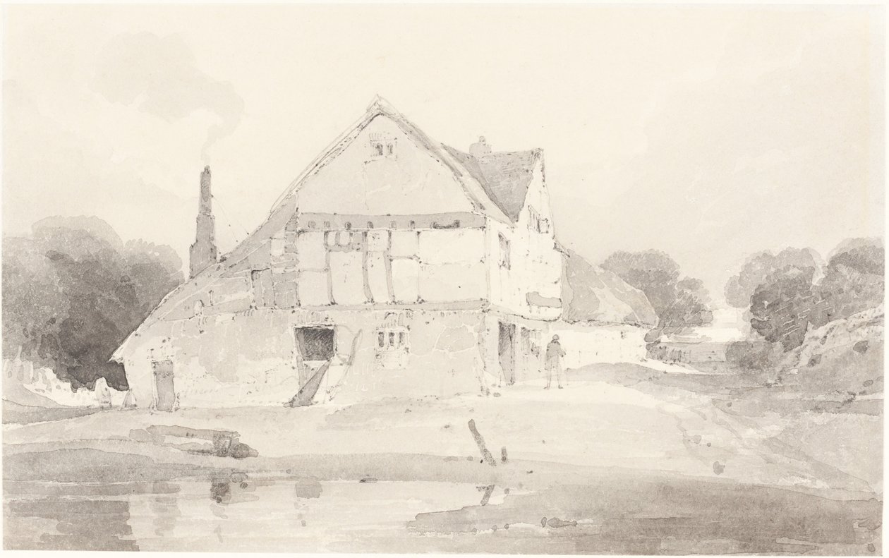 Chata v Dorking v Surrey od John Sell Cotman