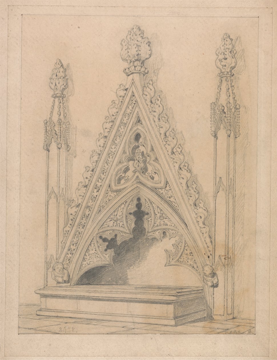 Památník v Raveningham Church, Norfolk od John Sell Cotman