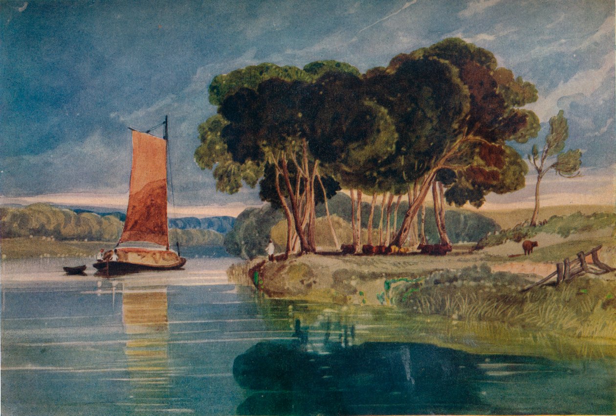 A River Scene, c1800-1842, 1924 od John Sell Cotman