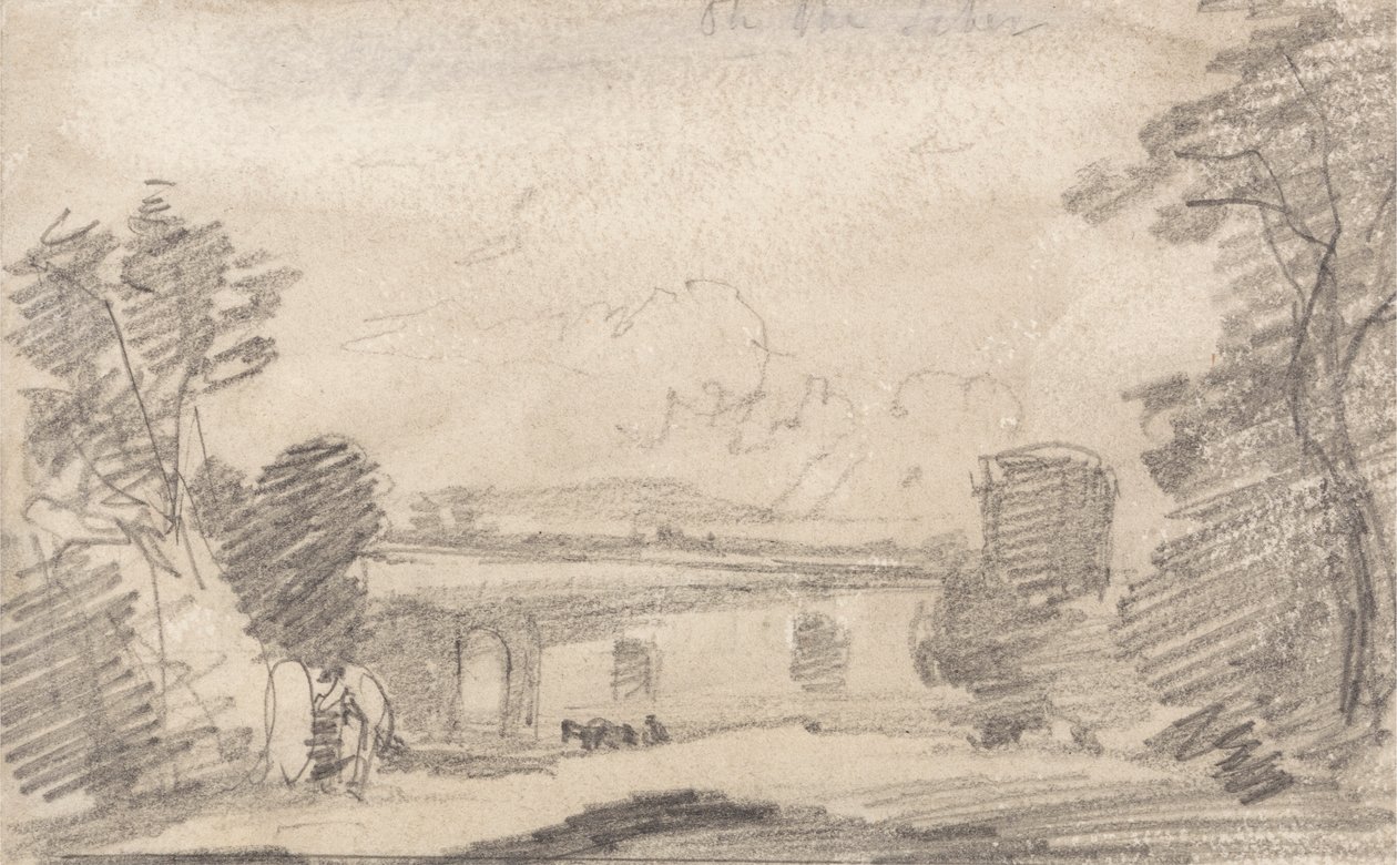 Bridge and Ruin, po Richardu Wilsonovi; Na Tibeře od John Sell Cotman